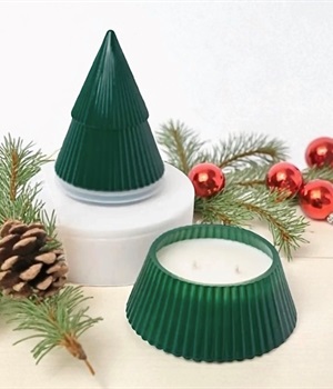  Green Tree double wick candle